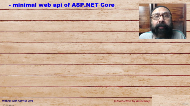 Minimal WebApi with ASP.NET Core (Visual Studio 2022) – Screenshot 1
