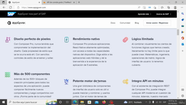 Crear un banco de recetas sin código con AppGyver – Screenshot 2