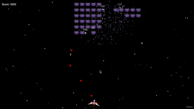 Space Invaders with JavaScript and HTML Canvas – Screenshot 4