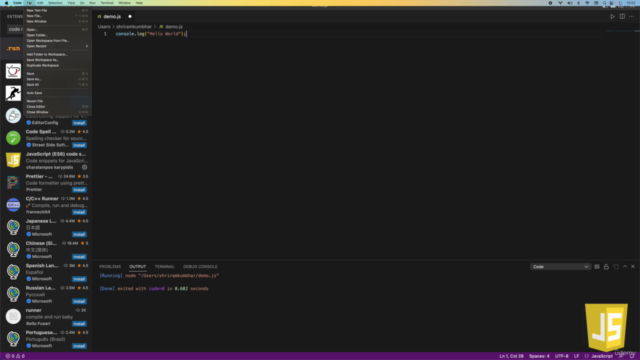 Javascript Basics 2023 – Screenshot 3