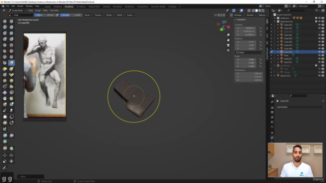 Blender Anatomy Course : Learn Male Human Anatomy – Screenshot 3