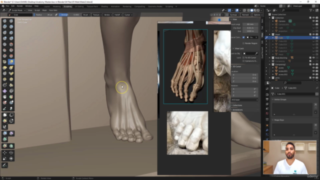 Blender Anatomy Course : Learn Male Human Anatomy – Screenshot 4