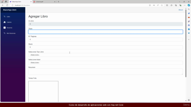 .Net 9 crea aplicaciones Web en net core con Blazor – Screenshot 1