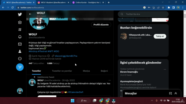 Kripto para airdrop ve ön satış eğitimi. – Screenshot 1