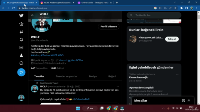 Kripto para airdrop ve ön satış eğitimi. – Screenshot 2