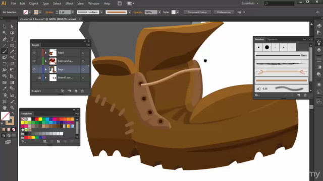Create Detailed and Poseable Character in Adobe Illustrator – Screenshot 3