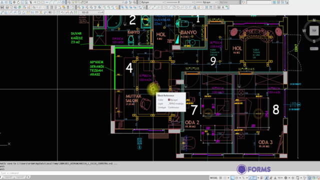 Autocad ile Mimari Malzemelerin Metrajını Pratik Hesaplama – Screenshot 1