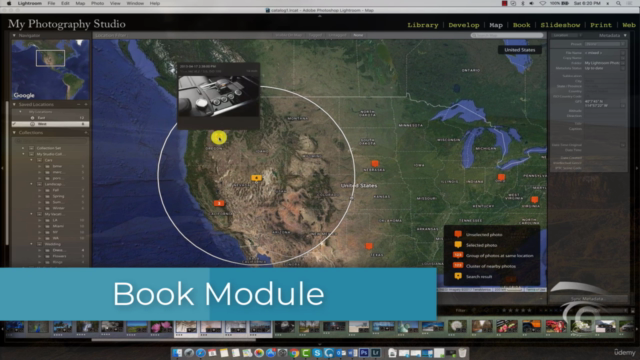 Adobe Lightroom Classic CC: The Map & Book Module – Screenshot 3