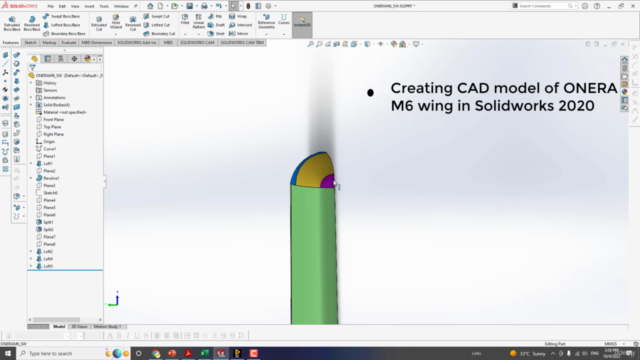 CFD analysis of ONERA M6 wing - Part 1 Geometry modeling - Screenshot_01