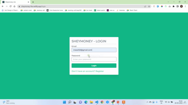 Expence Tracker App In React , Redux , Firebase , Mantine – Screenshot 1
