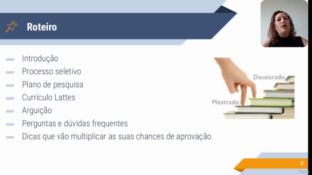 Curso Preparatório para Seleção de Mestrado e Doutorado – Screenshot 2