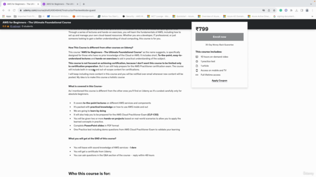AWS for Beginners - The Ultimate Foundational Course – Screenshot 2