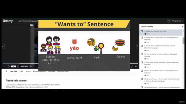 Learn Chinese Language: Everyday & Business Chinese BEGINNER – Screenshot 4
