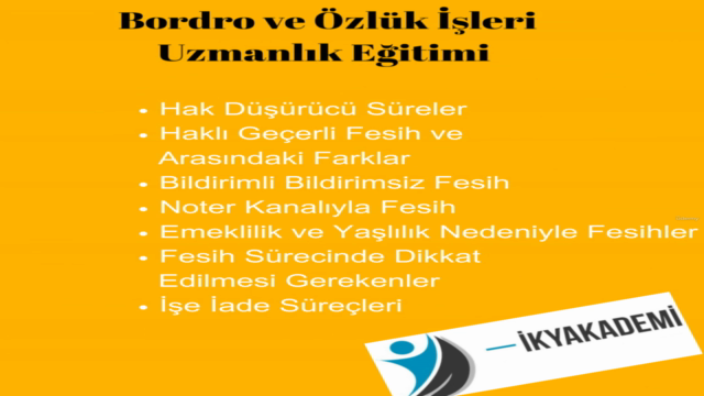 Bordro ve Özlük İşleri Uzmanlık Eğitimi – Screenshot 4