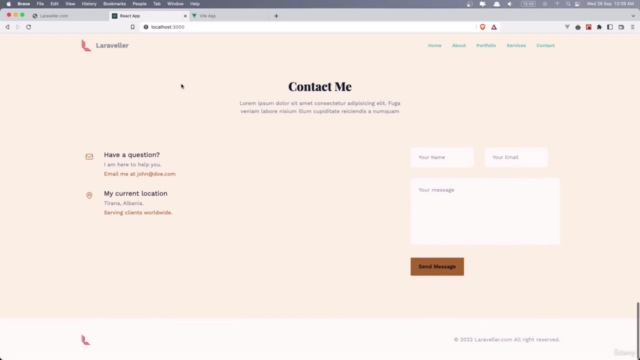 3 Portfolio Projects with Laravel + Blade, Vue JS, React JS – Screenshot 4