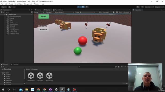 Знакомство с Unity. 3D Snake. – Screenshot 2