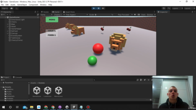 Знакомство с Unity. 3D Snake. – Screenshot 4