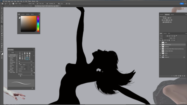 Photobashing and Digital Painting "The Dance of the Fairy" – Screenshot 4
