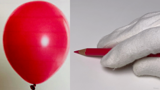 「コンパスで描いたみたいな丸、球が描けますか?そのコツをつかんで色鉛筆だけで風船を下書きから描く」 – Screenshot 1