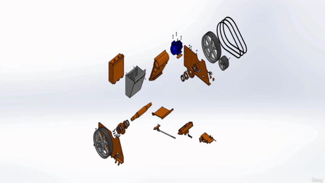 Çeneli Kırıcı Makine Tasarımı & Solidworks Eğitimi – Screenshot 2