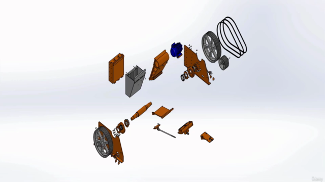 Çeneli Kırıcı Makine Tasarımı & Solidworks Eğitimi – Screenshot 3