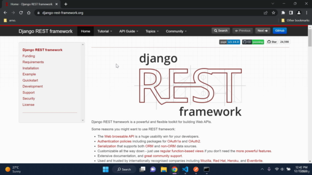 Python Django: REST API Crash Course for Beginners - 2025 – Screenshot 1