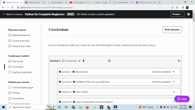 Python for Complete Beginners – Screenshot 1
