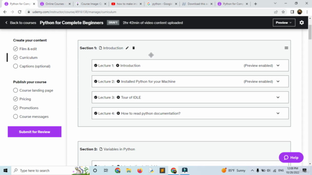 Python for Complete Beginners – Screenshot 2