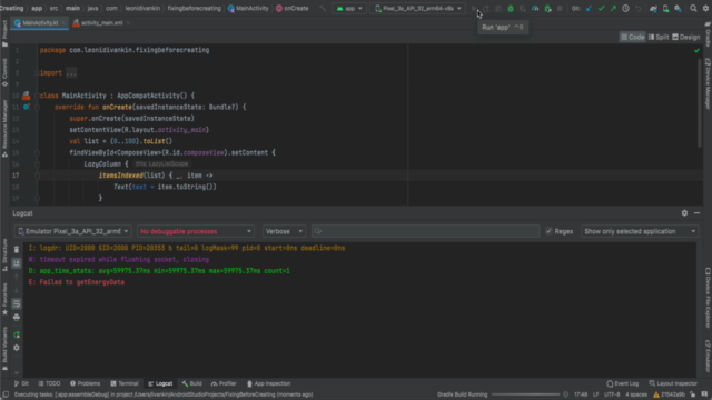 Android app development: fixing bugs before creating them – Screenshot 1