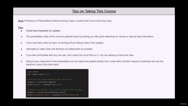 AWS Lambda Functions:  Python and Boto3 Quickstart - Screenshot_01