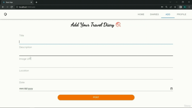 MERN Stack Advanced Travel Diaries Blog Project (2022) – Screenshot 3