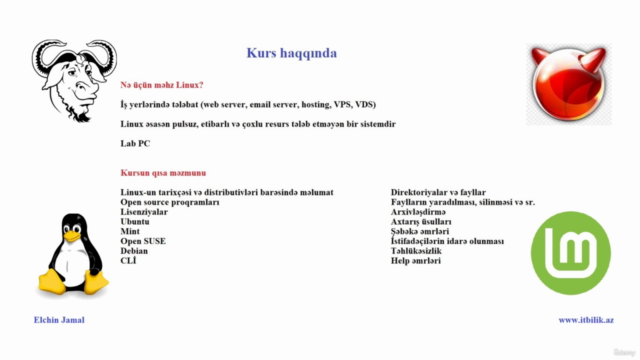 Linux essentials – video kursu – Screenshot 1