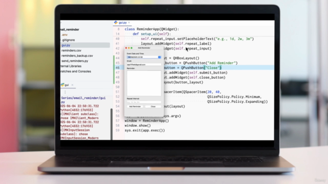 Real World Python Series: Build an Email Reminder App – Screenshot 1