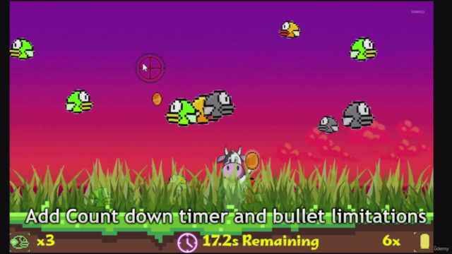 C# Win Forms Flappy Bird Hunting Game OOP Master Class in VS – Screenshot 1