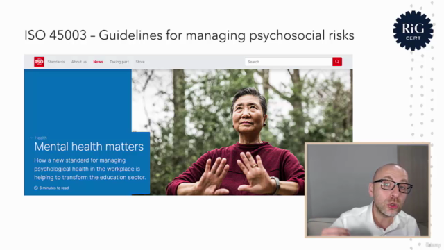 ISO 45003:2021. Mental health in the workplace – Screenshot 1
