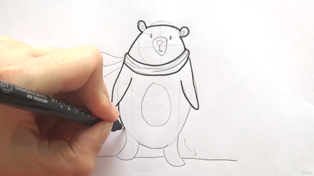 Nursery Woodland Bear Drawing Course [Easy/BeginnerFriendly] – Screenshot 4