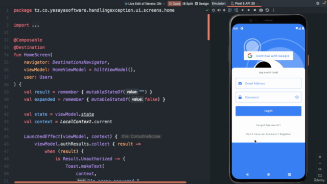 Android App Development with Laravel Authentication - Screenshot_01