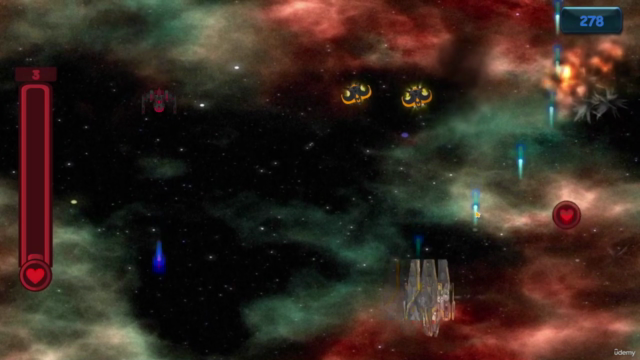 Creating your first game in Unity | 2D space shooter – Screenshot 2