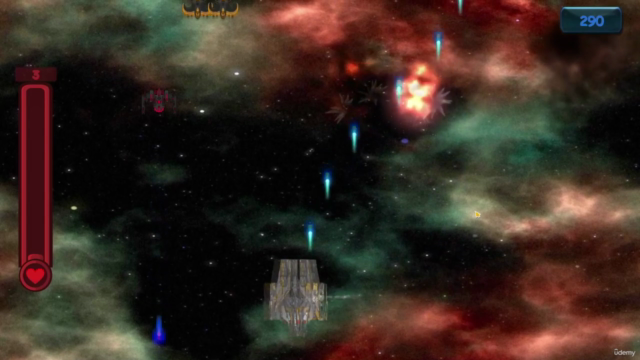 Creating your first game in Unity | 2D space shooter – Screenshot 3