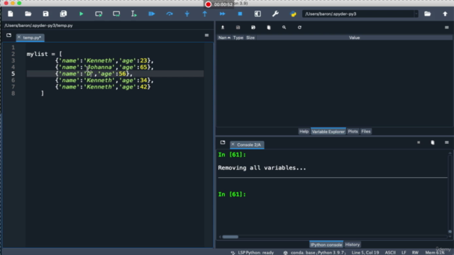 Python Essentials for Data Science and Robotics – Screenshot 1