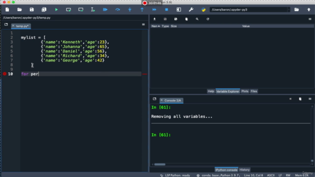 Python Essentials for Data Science and Robotics – Screenshot 2