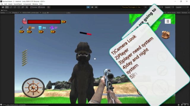Ultimate guid to create 3D survival game in unity & C# - Screenshot_02