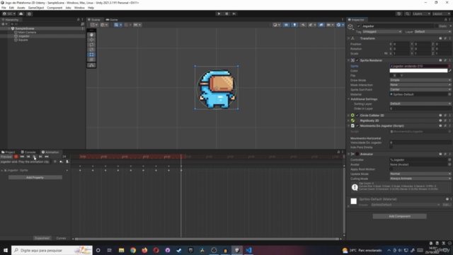 Unity: Crie um Jogo de Plataforma 2D – Screenshot 1