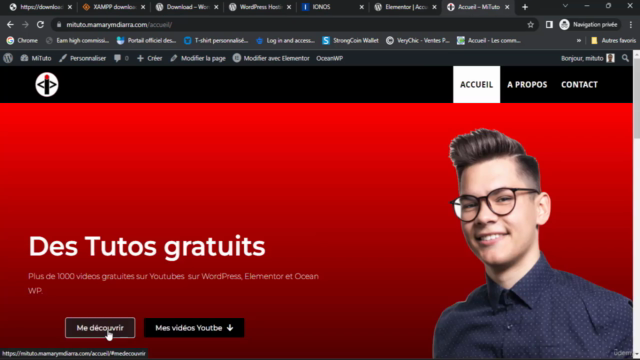Créer des sites web responsives et dynamiques avec WordPress – Screenshot 1