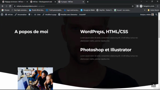 Créer des sites web responsives et dynamiques avec WordPress – Screenshot 2