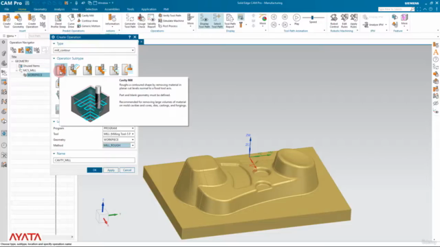 SIEMENS Solid Edge CAM PRO - 2.5 Eksen Operasyonları – Screenshot 1