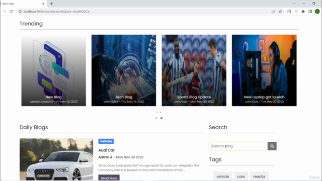 Build Advanced Blog App with React & Firebase from Scratch – Screenshot 2