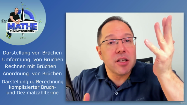 Mathe - Brüche, Dezimalzahlen und Bruchrechnen mit Workbook – Screenshot 2