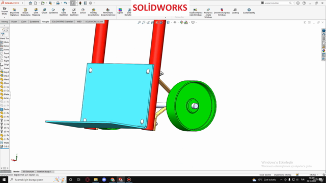 SOLİDWORKS Sac, Yüzey, Kalıp, Analiz Dahil Sıfırdan Yüze – Screenshot 2
