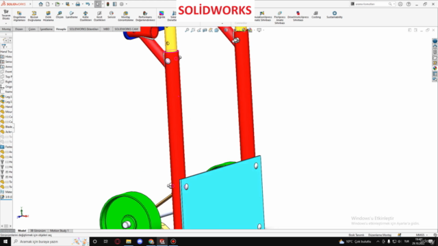 SOLİDWORKS Sac, Yüzey, Kalıp, Analiz Dahil Sıfırdan Yüze – Screenshot 3